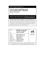 House on the hill game free download cracked in direct link and torrent. Bhh Rulebook Pdf Archive