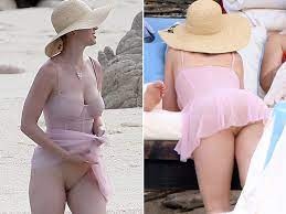 Katy Perry Rocks Nude Swimwear in Cabo