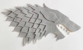 Game Of Thrones House Stark Felt Embroidery Needlework Game Of Thrones Ornaments Game Of Thrones Costumes Felt Embroidery