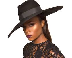 Black fashion hat clearance