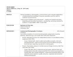 Photographer Resume Template Photographer Resume