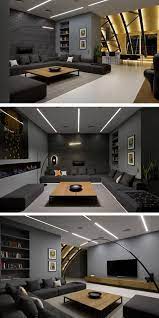 — houzz and #homedesign #livingroomdecor #inspiration | scandinavian open concept living room with gray walls and light hardwood floors. New Home Inspiratoin Home Theater Design Home Theater Rooms Best Living Room Design
