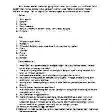 Contoh Teks Prosedur Kompleks Cara Membuat Telur Dadar 9qgonnp4vzln