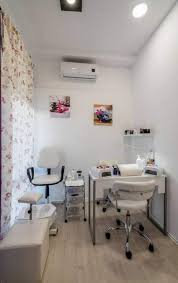 Nails Pretty Lashes 24 Ideas Nails In 2020 Home Nail Salon Nail Room Nail Salon Design