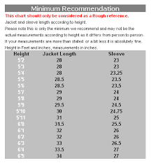 Sport Coat Sizing Chart Coat Measurements Chart Suit Length