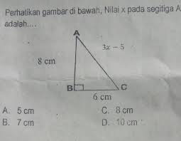 We did not find results for: 8 Perhatikan Gambar Di Bawah Nilai X Pada Segitiga Abcadalah 3x5 8 Cmbol6 Cma 5 Cmb 7 Cmc Brainly Co Id