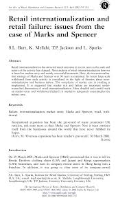 +48 22 311 78 02. Pdf Retail Internationalization And Retail Failure Issues From The Case Of Marks And Spencer