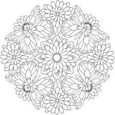 Creative relaxing play for kids and adults! Mandala Butterfly Coloring Pages Novocom Top
