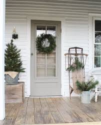 110 Best Farmhouse Porch Decor Ideas 32 Farmhouse Style Christmas Christmas Porch Decor Front Porch Decorating