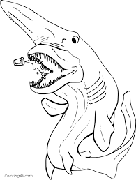 Print all of our coloring pages for free. Goblin Shark Coloring Pages Coloringall