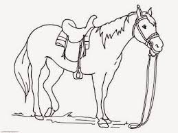 By best coloring pagesjuly 11th 2013. Easy Horse Coloring Pages For Kids Drawing With Crayons