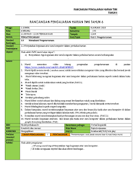 Savesave tmk pat tahun 4 2019.docx for later. Rancangan Pengajaran Harian Tmk T6