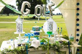 For the golfer, tables could be decorated with golf teas and flags. Kara S Party Ideas Golf Themed Birthday Party Kara S Party Ideas