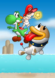 Story (the dad and the baby dressed up as baby mario and yoshi for halloween). Poochy Yoshi Baby Mario By Crockalley On Deviantart
