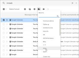 Then select all mail from the list. Moving A Gmail Message Out Of Trash Or Spam And Preventing Messages From Being Sent To Spam Trash Division Of Information Technology