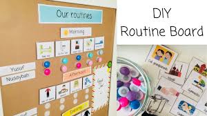 Getting Your Children Into A Routine Diy Routine Board