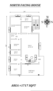 29 X58 Splendid Fully Furnished 3bhk North Facing House Plan As Per Vasthu Shastra In 2020 North Facing House House Plans 2bhk House Plan