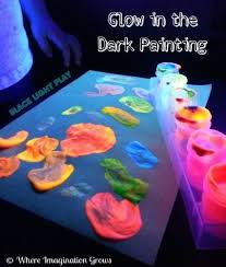 glow in the dark painting with a black light where imagination grows dark paintings glow stick crafts glow in the dark