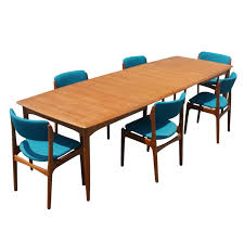 Erik Buck For Povl Dinesen Teak Dining Table And Six Chairs Teak Dining Table Mid Century Dining Table Dining Room Table