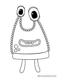 Get your students talking and naming face parts with this fun worksheet. Monster Coloring Pages 4 Cute And Silly Monsters For Kids Free Printables Fun Loving Families