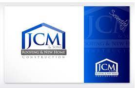 Jcm construction & landscaping is a fully insured business. Jcm Sons Roofing Construction Logo Business Card Design By Ianp