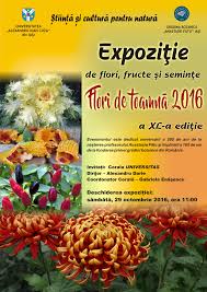 De asemenea, la expozitie sunt specii ce cresc spontan alaturi de aranjamente florale ce combina tipurile de flori exotice cu frumoasele crizanteme. Gradina Botanica Iasi Anunturi