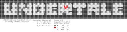 We would like to show you a description here but the site won't allow us. Katzstitch Undertale Logo Cross Stitch Pattern This Is A