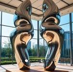 Stainless Steel Sculptures/ Garden Large Size Metal Sculptures