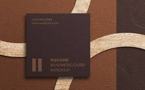 Business cards are considered to be the face of a business and this is one of the reasons why it is very important for a business owner. Square Business Card Product Mockup 184989 Templatemonster
