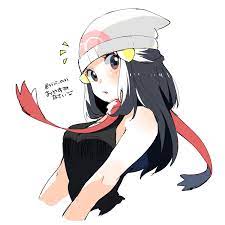 Safebooru 1girl Black Eyes Black Hair Black Shirt Breasts Creatures Company Cropped Torso Game Freak Hat Highres Hikari Pokemon Dawn Pokemon Pokemon Waifu