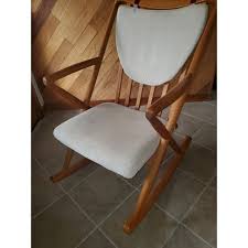 Vintage Benny Linden Danish Modern Teak Rocker 1980s Danish Modern Teak Flooring Teak
