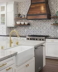 The materials for kitchen backsplash. Patterned Cement Tile A Charming And Still Hot Trend Kitchen Backsplash Designs Diy Kitchen Backsplash White Kitchen Backsplash