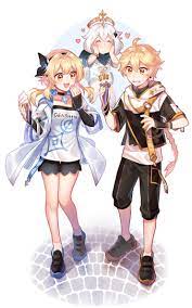 Lumine is the female main character of genshin impact, meanwhile aether is the male traveller. Aether And Lumine In Modern Clothes Genshin Impact Official Community