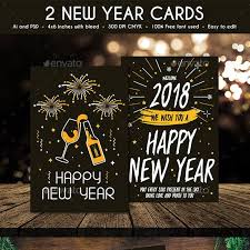 There are endless ways to showcase your family photos on your new year's greeting cards. New Year Card Designs Templates From Graphicriver