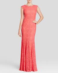Aqua Gown Lace 100 Exclusive Women Dresses Bloomingdale S Coral Lace Dresses Coral Bridesmaid Dresses Orange Bridesmaid Dresses