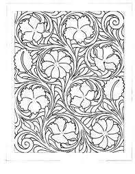 Springfield leather company carverite tooling patterns (floral belt). Leather Carving Patterns Free Carving Art Created Using Knife Leather Tooling Patterns Tooling Patterns Leather Tooling