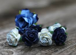What flowers are dusty blue. Navy And Dusty Blue Flower Hair Pins Weddingflowercrown Com