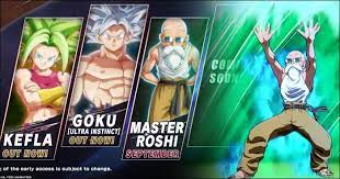 All fighters come with their respective z stamp, lobby avatar, and set of alternative colors. Master Roshi Is Now Available In Dragon Ball Fighterz For Fighterz Pass 3 Owners