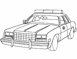 Of geef je een spreekbeurt en wil je iets uitdelen in de klas? Kleuren Nu Amerikaanse Politiewagen Kleurplaten