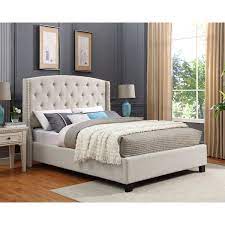 Its classic sleigh frame is built from fine poplar hardwood with thick padding. Upholstered Shelter Bed Wayfair