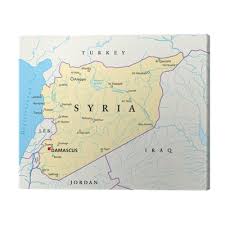 Seterra är ett gratis geografiprogram som med hjälp av blindkartor lär dig städer och länder i hela världen. Canvastavla Syrien Karta Syrien Landkarte Pixers Vi Lever For Forandring