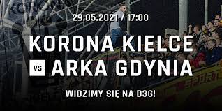 Division oprykning playoff 2020/2021's semifinale. Korona Kielce Arka Gdynia Kibice Razem