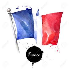 Fahne, die trikolore, zeigt die farben blau, weiß und rot in drei senkrechten streifen. Aquarell Frankreich Flagge Hand Gezeichnet Vektor Illustration Auf Weissem Hintergrund Lizenzfrei Nutzbare Vektorgrafiken Clip Arts Illustrationen Image 60555976