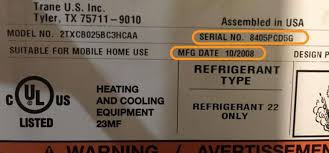 Hvac manufacturer links and who owns who. Trane Furnace Age How To Read The Serial Number