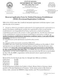 Prices and certifications offered are estimates and subject to change without i received a temporary nevada marijuana establishment agent card. Nevada Renewal Application Form For Medical Marijuana Establishment Mme Provisional Registration Certificates Download Fillable Pdf Templateroller