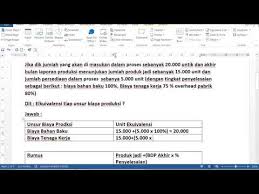 Check spelling or type a new query. Akuntansi Biaya Menghitung Unit Ekuivalen Dan Biaya Perunit Youtube