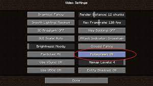 Step 1 enter minecraft step 2 press f11 the start menu bar and the minimize, restore down and exit bar should be removed. How Do I Switch Back To Windowed Mode Minecraft