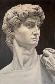 Antique david statue