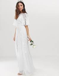 Asos Edition Embroidered Flutter Sleeve Wedding Dress Asos Maxi Dress Wedding Embroidered Wedding Dress Asos Wedding Dress