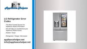 A comprehensive list of lg refrigerator error code. Lg Refrigerator Error Codes Appliance Helpers